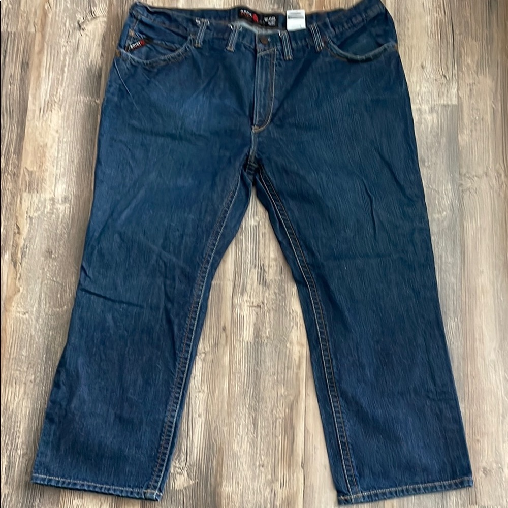 Ariat FR M4 relaxed boot cut jeans.